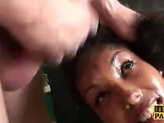 黒人, イギリス人, 口内発射, イマラチオ, 黒人, Hd