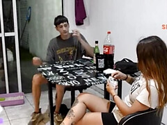 18, 素人, デカパイ, フェラチオ, イく瞬間, チン, ラティーナ, ティーン