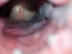 中出し, イく瞬間, 淫乱熟女, 妻