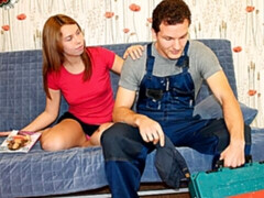 Blonde, Sucer une bite, Homme homme femme, Russe, Rasée, Adolescente, Plan cul à trois