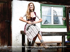 Mooi, Grote kont, Grote mammen, Blond, Vrouw, Buiten, Kut duiken, Alleen