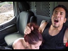 Leie, Blasen, Braunhaarige, Studentin, Zierlich, Rau, Dürr, Jungendliche (18+)