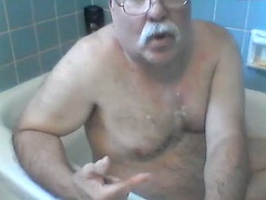 Grandpa bath time