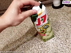 素人, 大学生, 言葉責め, ヨーロピアン, キッチン, オーガズム, ガリガリ, ティーン