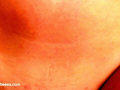 18, お尻, 気狂い, ハメ撮り, オマンコ, ティーン, オッパイの, 濡れ