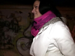 Stranger Bends Brunette's Ass Over And Fucks In A Bathroom Stall 1