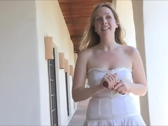 Vestido, Extremo, Penetracion con puños, Abierta, Orgasmo, Solo, Juguetes, Bajo la falda