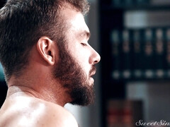 18 ans, Sucer une bite, Brunette brune, Éjaculation interne, Queue, Léchez, Chatte, Rugueux