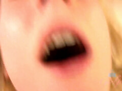 18, ブロンド, フェラチオ, 中出し, 自然山雀, ハメ撮り, ガリガリ, オッパイの