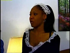 Noire, Sucer une bite, Faciale, Français, Hard, Chevaucher, Plan cul à trois, Uniforme