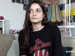 素人, 茶髪の, 指いじり, ドイツ人, 彼女, 自家製, オナニー, 一人