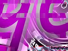 素人, 美女, 茶髪の, 韓国人, オナニー, 一人, オッパイの, おもちゃ