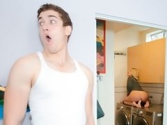 Bad, Grosse titten, Blasen, Geschnappt, Handjob, Masturbation, Titten, Spanner