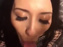 Getting a Messy Deep Throat from a Curvaceous, Puny, Stripper XXOO