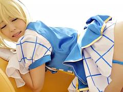 Leie, Asiatisch, Blondine, Blasen, Japanische massage