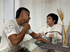 Grosse bite, Hd, Fille latino, Public