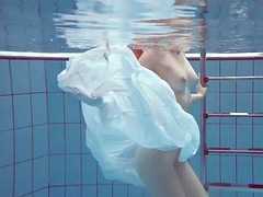 美女, ポルノスター, 公共, ロシア人, シャワー, 一人, ティーン, 水中