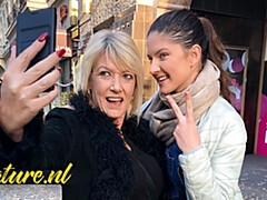 Hd, レズビアン, なめる, 淫乱熟女, オマンコ, ティーン, オッパイの, おもちゃ