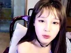 Amateur, Asiatique, Nana, Chinoise, Mignonne, Solo, Jouets, Webcam