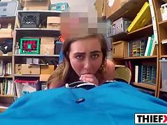 Amateur, Cul, Grosse bite, Sucer une bite, Monstre, Bureau, Punition, Adolescente