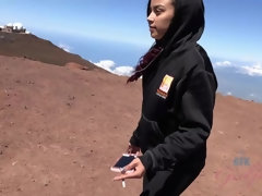 Amateur, Playa, Negro, Novia, Público, Afeitado, Fumando, Tetas