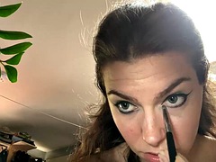 Lieveling, Grote mammen, Masturbatie, Alleen, Tieten likken