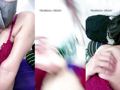 Leie, Asiatisch, Grosse titten, Fingern, Selbstgemacht, Lingerie, Pov