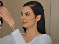 Anal, Grosse bite, Noire, Sucer une bite, Brunette brune, Noir ébène, Interracial, Léchez