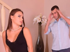 Kont, Grote kont, Pijpbeurt, Bruinharig, Sperma shot, Jurk, Handbeurt, Tiener