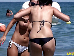 Topless Teens meaty mammories first-timer Hot Voyeur Beach Video