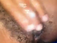 My 18-year-old girlfriend makes her CUNNY CREAMY for me