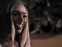 黒人, カワイイ, 黒人, レズビアン, パーティ, ピアス, ティーン, おもちゃ