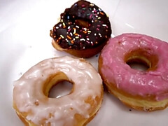 Jessica Marie: Savoring a Donut then Sucking That Cock