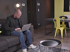 アナル, 美女, 黒人, フェラチオ, ダブル開発, 黒人, 淫乱熟女, 三人