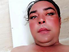 Mooi, Grote lul, Pijpbeurt, Mollig, Hd, Gezichtspunt, Alleen, Tatoeage
