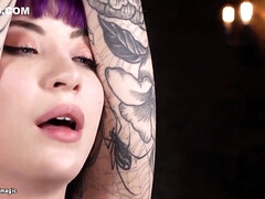 Kont, Bondage discipline sadomasochisme, Bruinharig, Rondborstig, Diep in de keel, Hd, Tatoeage, Tieten likken