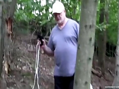 デカパイ, ボンデージ, 茶髪の, 開帳, 陵辱, アウトドア, オマンコ, ストッキング