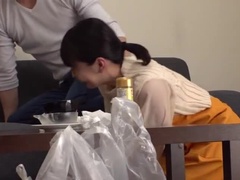 Amateur, Arabe, Asiatique, Sucer une bite, Épouse