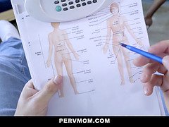 Crystal Rush: The Sloppy Headmistress is a Russian MILF with massive tits who loves to do it from behind