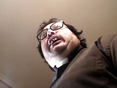 Possessed Brunette Slut Fucked Hard by Altar Boy in Doggystyle