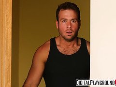 Bisexuell, Blasen, Schwanz, Gruppe, Handjob, Hd, Orgie, Flotter dreier