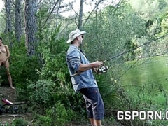 アナル, フェラチオ, ディルド, 自然山雀, アウトドア, 馬乗り, スペイン人, おもちゃ