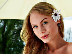 Béant, Masturbation, De plein air, Chatte, Solo, Allumeuse, String