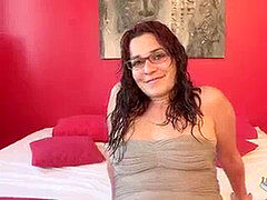 Leie, Wohlbeleibte schöne frauen, Blasen, Braunhaarige, Pummelig, Europäisch, Brille, Spanisch