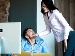 Awesome brunette Nikky Stills shows off her love for a new lover