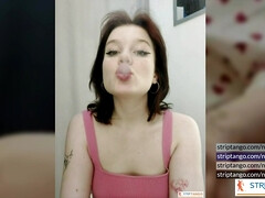 Amateur, Bisexuelle, Gode, Double pénétration, Solo, Strapon, Nénés, Webcam