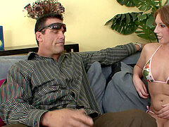 brown-haired with an amazing ass gets fingered before firm shag