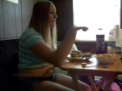 素人, 美女, ぽっちゃり, ブロンド, ぽちゃ, デブ, 自家製, 一人