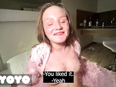 素人, フェラチオ, 娘, チン, 小柄, オマンコ, 姉妹, ティーン