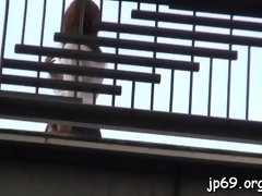 Asiatisch, Japanische massage, Im freien, Öffentlich, Solo